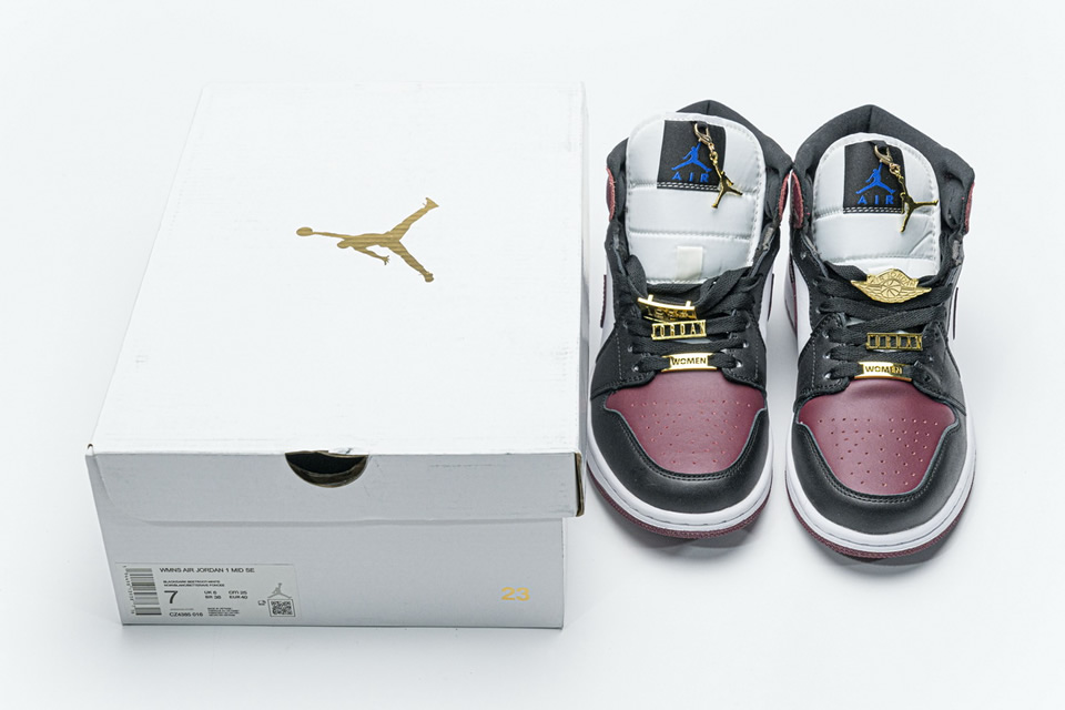 Nike Air Jordan 1 Mid Marron Black Gold Cz4385 016 5 - kickbulk.co