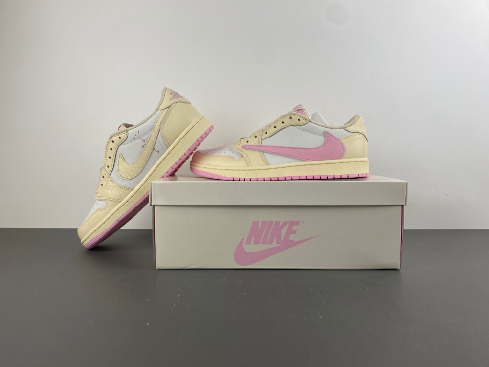 Travis Scott Jordan 1 Retro Low Og Muslin Pink Iq7604 100 15 - kickbulk.co