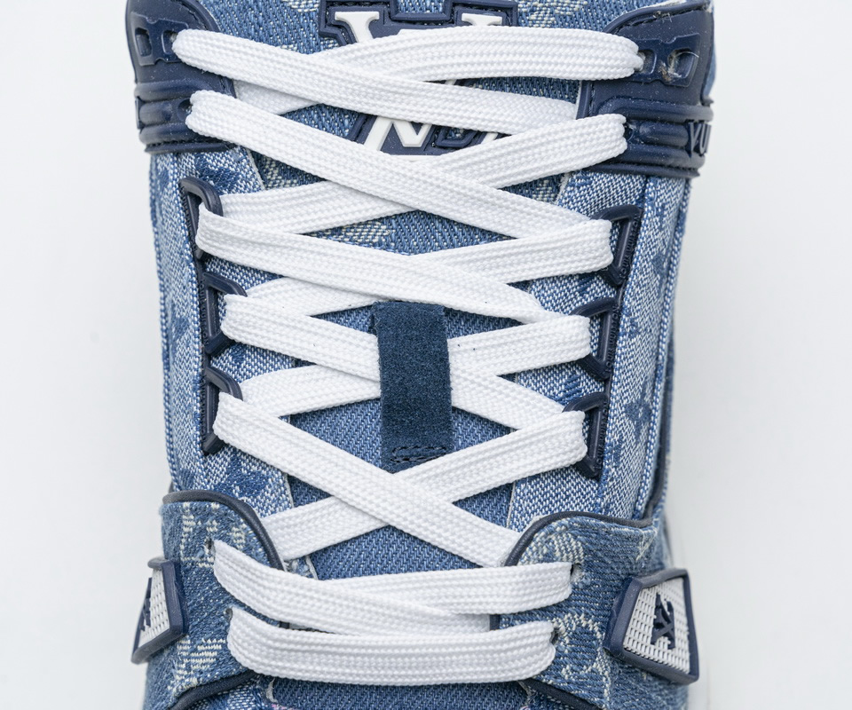 Louis Vuitton Blue Denim Trainer Sneaker 11 - kickbulk.co