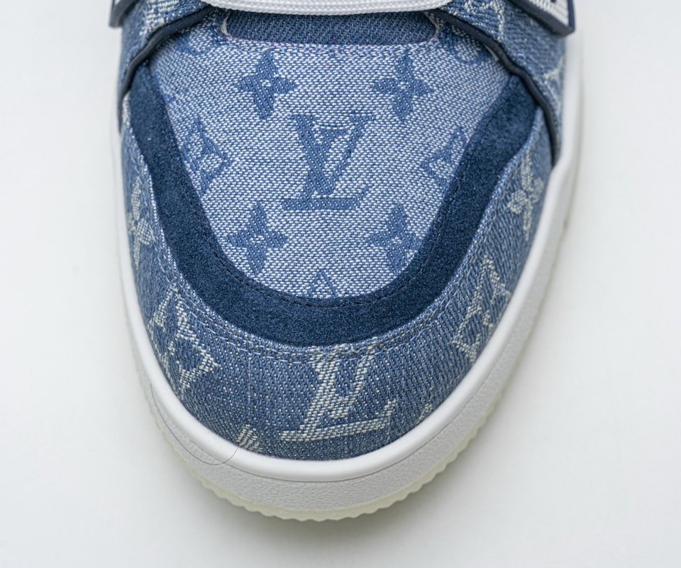 Louis Vuitton Blue Denim Trainer Sneaker 12 - kickbulk.co