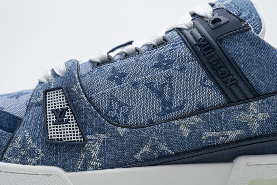 Louis Vuitton Blue Denim Trainer Sneaker 14 - kickbulk.co