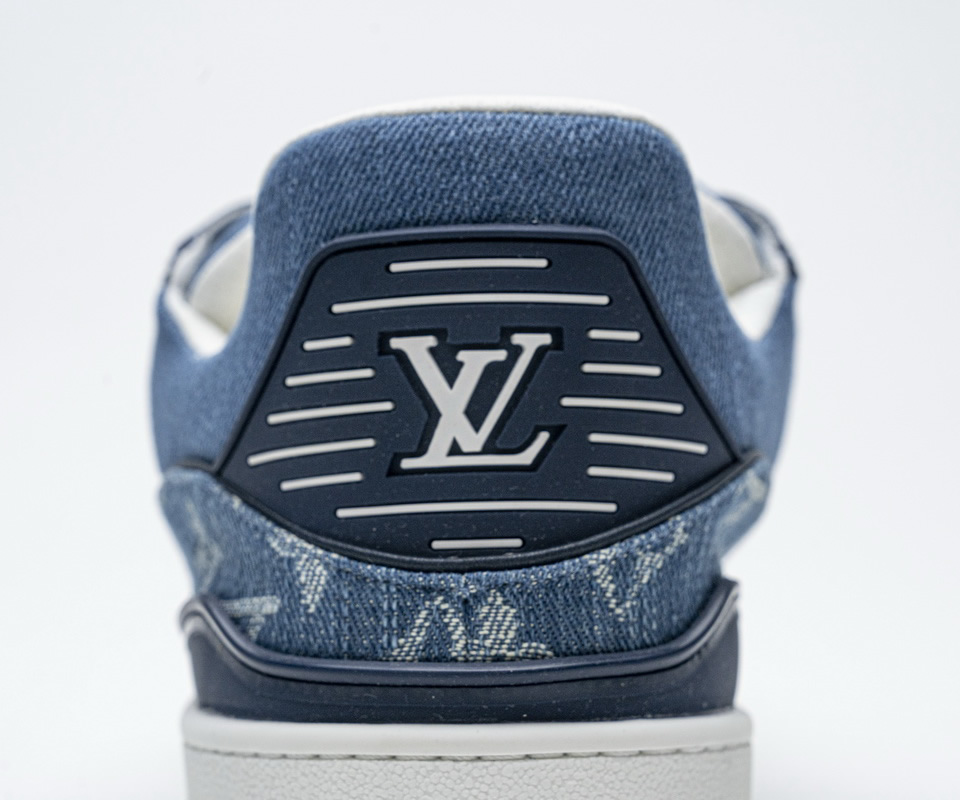Louis Vuitton Blue Denim Trainer Sneaker 16 - kickbulk.co