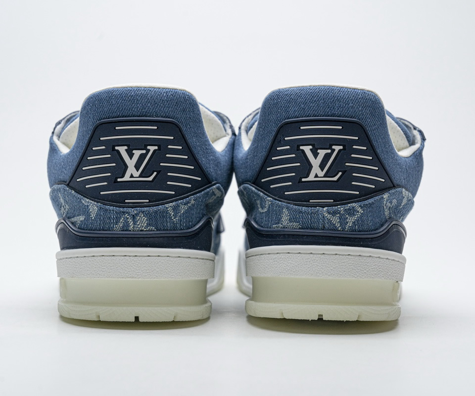 Louis Vuitton Blue Denim Trainer Sneaker 7 - kickbulk.co