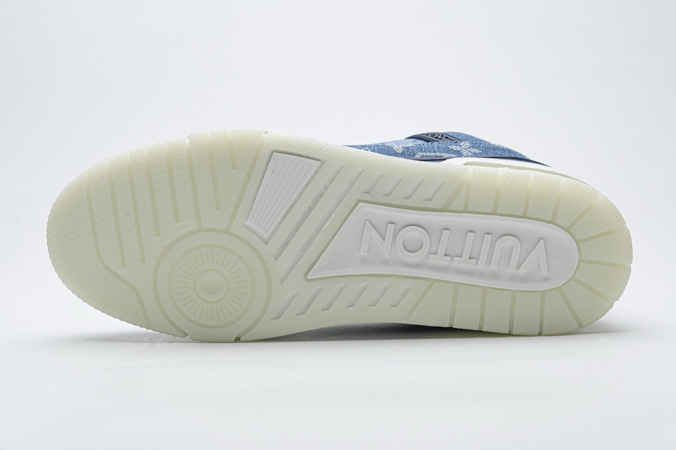 Louis Vuitton Blue Denim Trainer Sneaker 9 - kickbulk.co