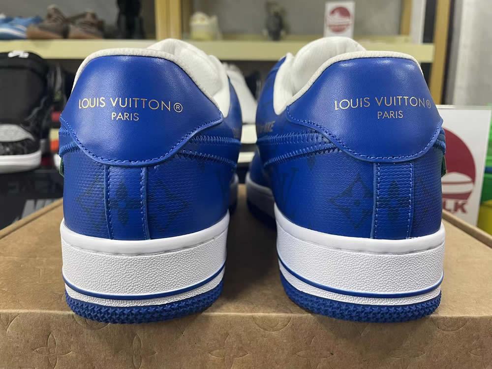 Louis Vuitton Air Force 1 Trainer Sneaker Blue White Lk0228 6 - kickbulk.co