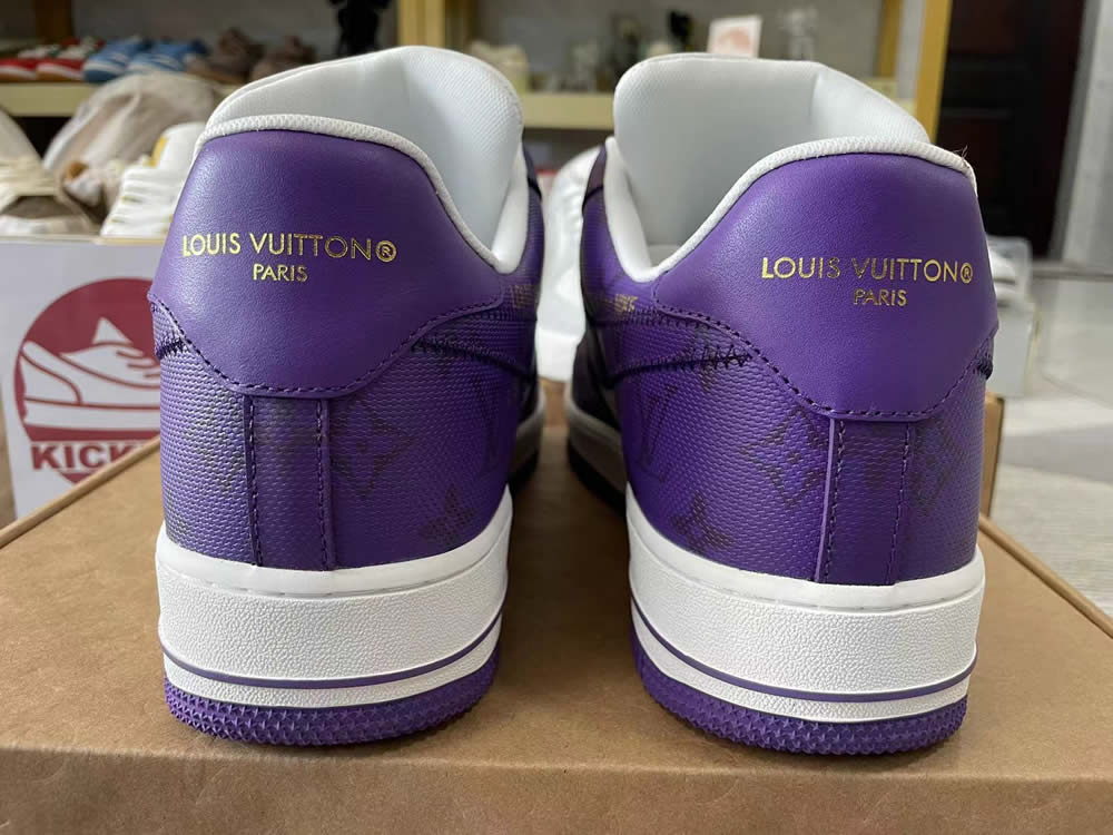 Louis Vuitton Nike Air Force 1 Purple White Ms0232 6 6 - kickbulk.co