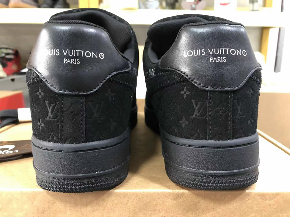 Louis Vuitton Nike Air Force 1 Black Ms0232 6 - kickbulk.co