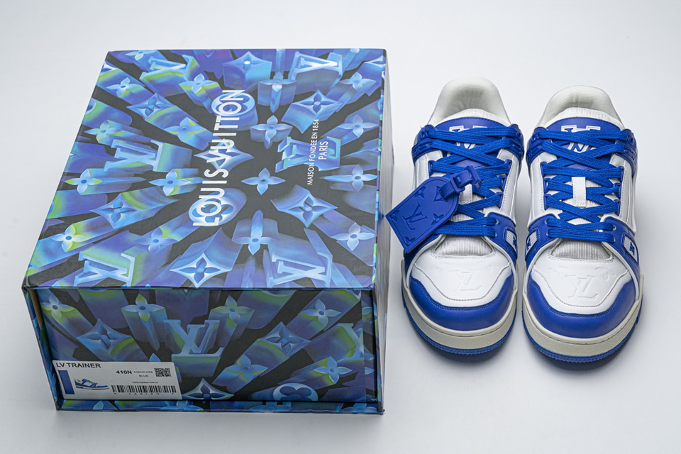 Louis Vuitton 20ss Trainer Blue Casual Shoes 4 - kickbulk.co