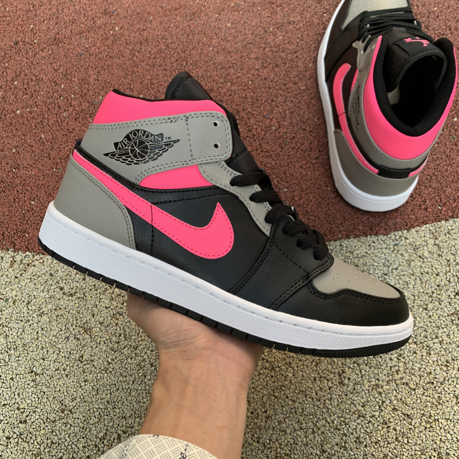 Nike Air Jordan 1 Mid Pink Shadow 554724 059 11 - kickbulk.co
