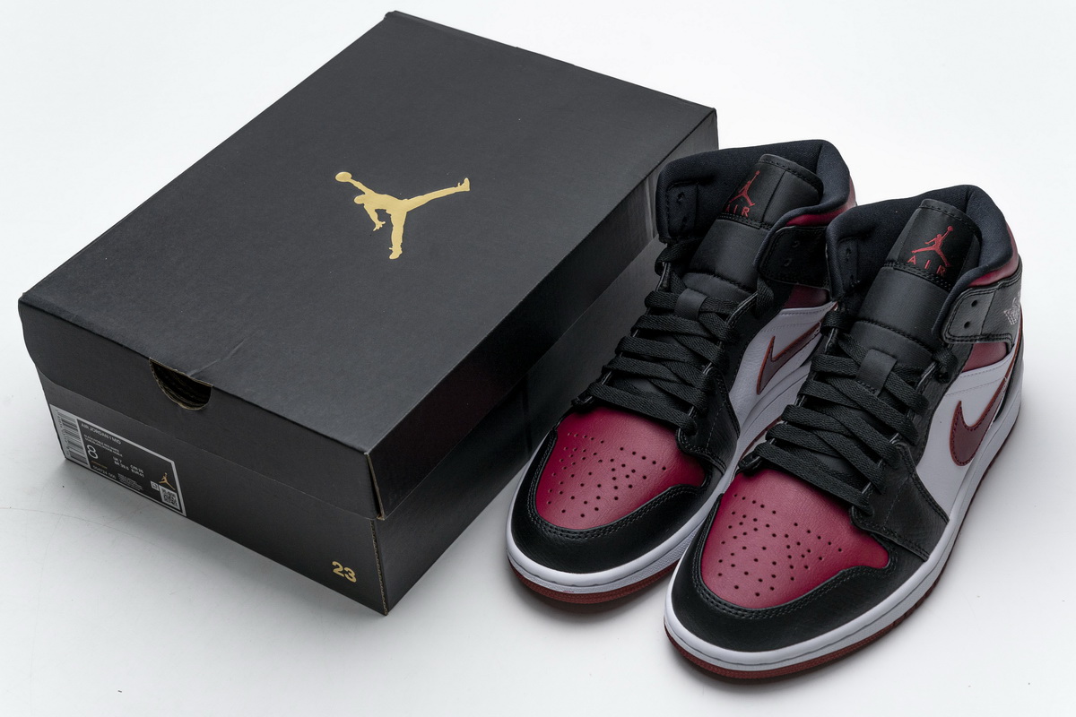 Nike Air Jordan 1 Mid Bred Toe 554724 066 11 - kickbulk.co