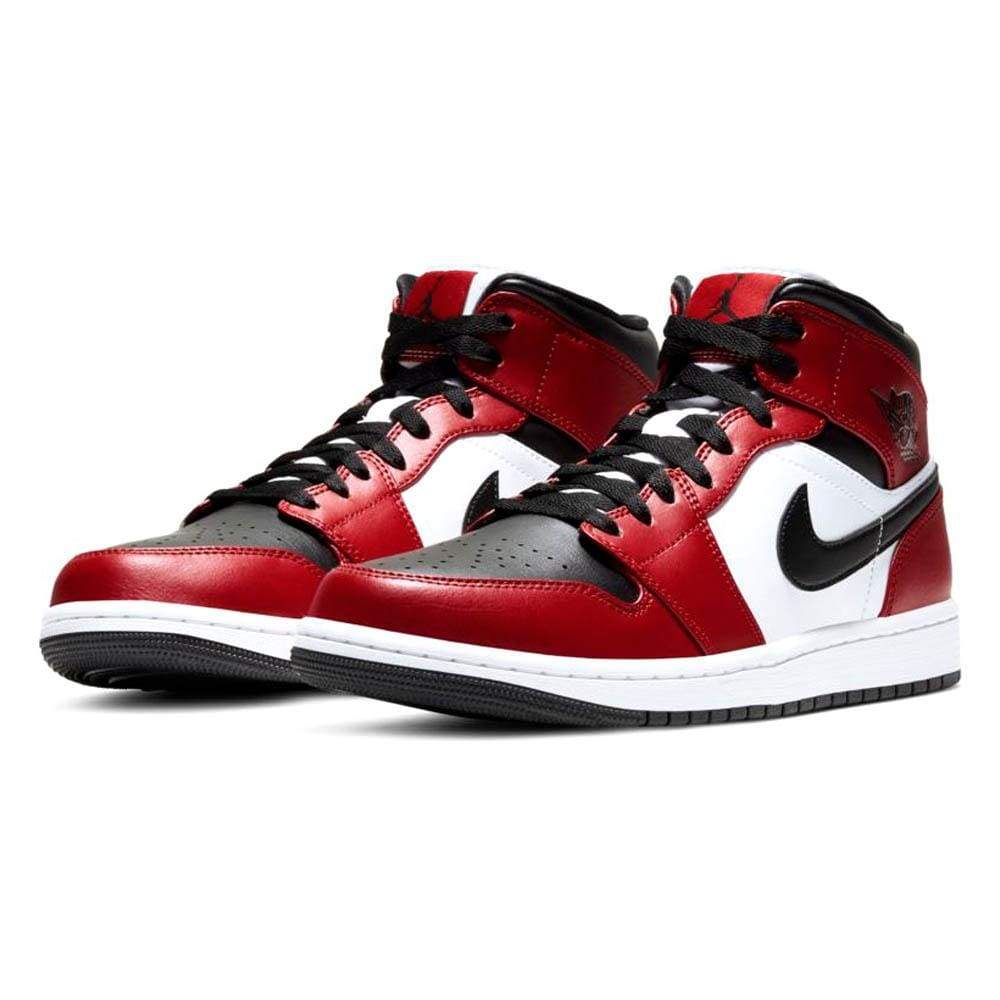 Nike Air Jordan 1 Mid Chicago Black Toe 554724 069 2 - kickbulk.co