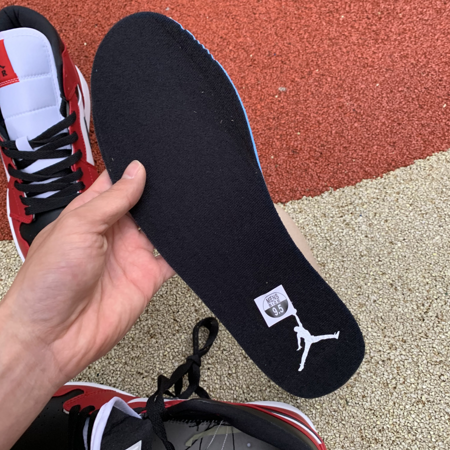Nike Air Jordan 1 Mid Chicago Black Toe 554724 069 20 - kickbulk.co