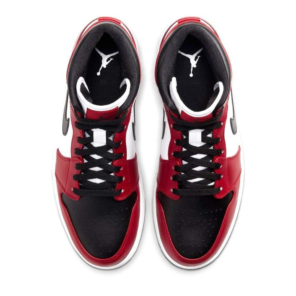 Nike Air Jordan 1 Mid Chicago Black Toe 554724 069 3 - kickbulk.co