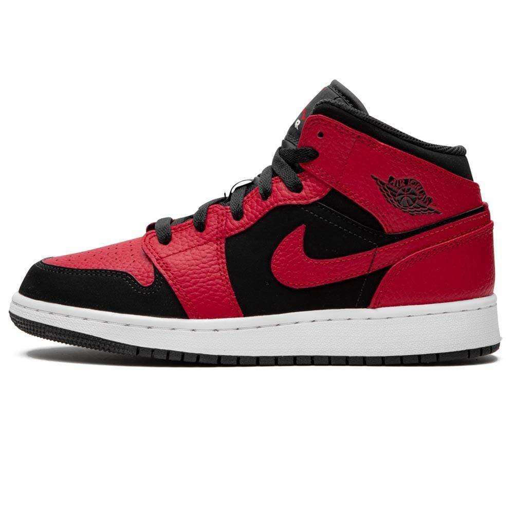 Nike Air Jordan 1 Mid Gs Black Gym Red 554725 054 1 - kickbulk.co