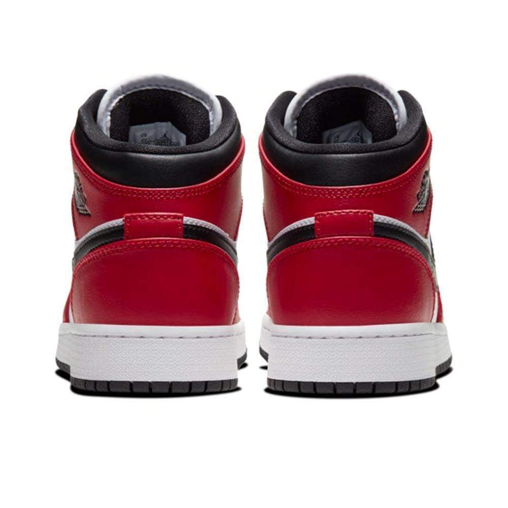 Nike Air Jordan 1 Mid Gs Chicago Black Toe 554725 069 3 - kickbulk.co