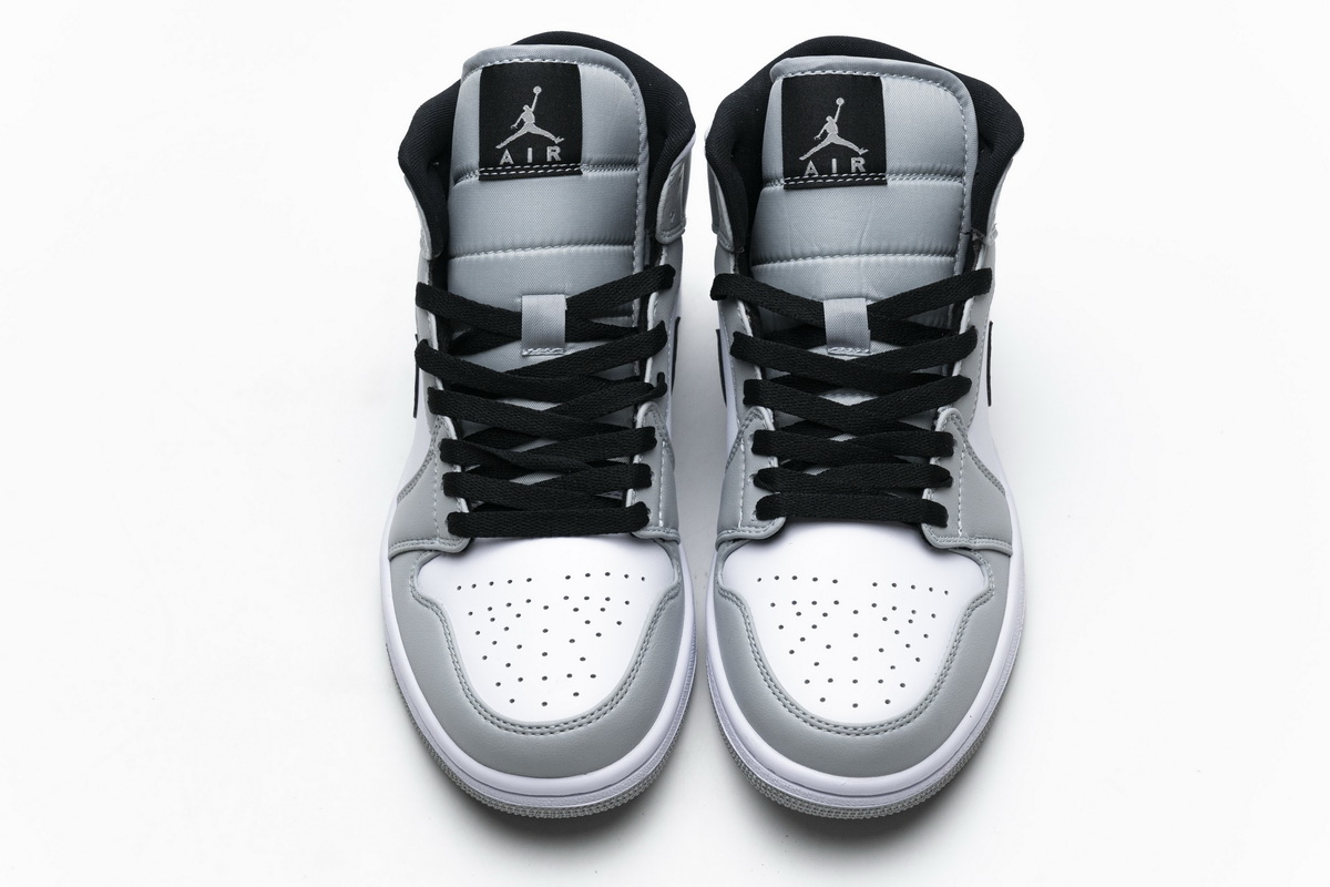Nike Air Jordan 1 Mid Gs Light Smoke Grey 554725 092 10 - kickbulk.co