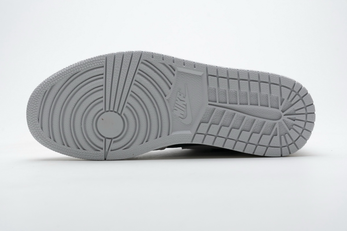 Nike Air Jordan 1 Retro Grey Crimson 555088 018 18 - kickbulk.co