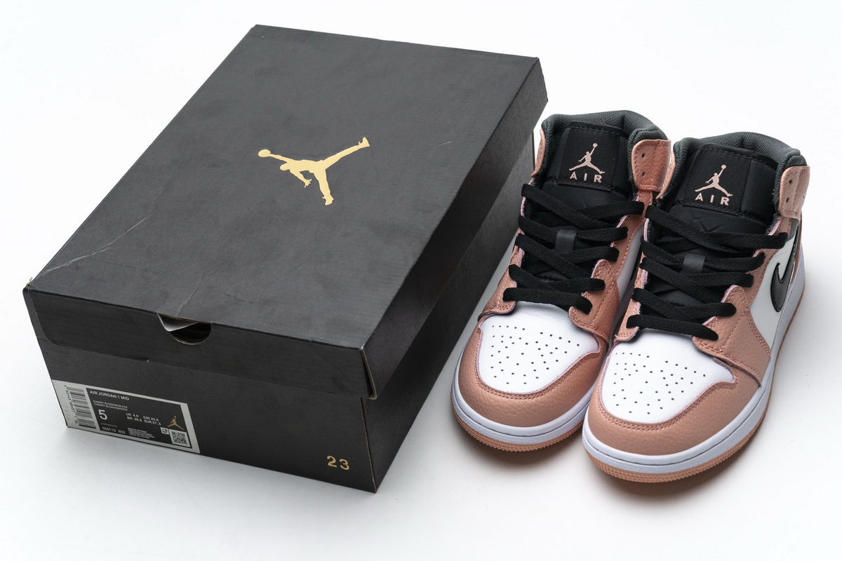 Nike Air Jordan 1 Mid Gs Pink Quartz 555112 603 15 - kickbulk.co
