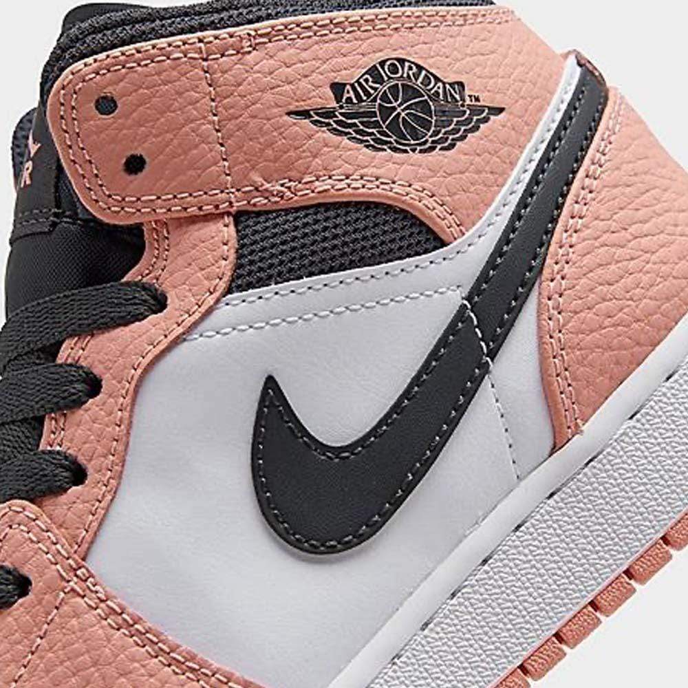 Nike Air Jordan 1 Mid Gs Pink Quartz 555112 603 6 - kickbulk.co