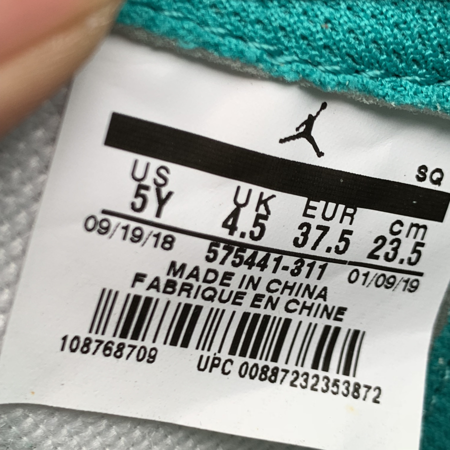 Nike Air Jordan 1 Retro High Og Gs Turbo Green 575441 311 22 - kickbulk.co