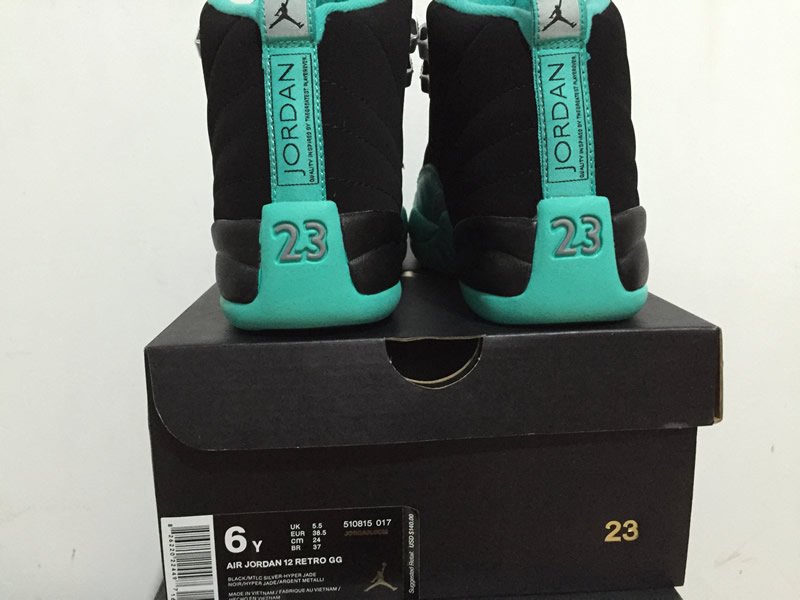 Nike Air Jordan 12 Gs Hyper Jade 510815 017 6 - kickbulk.co