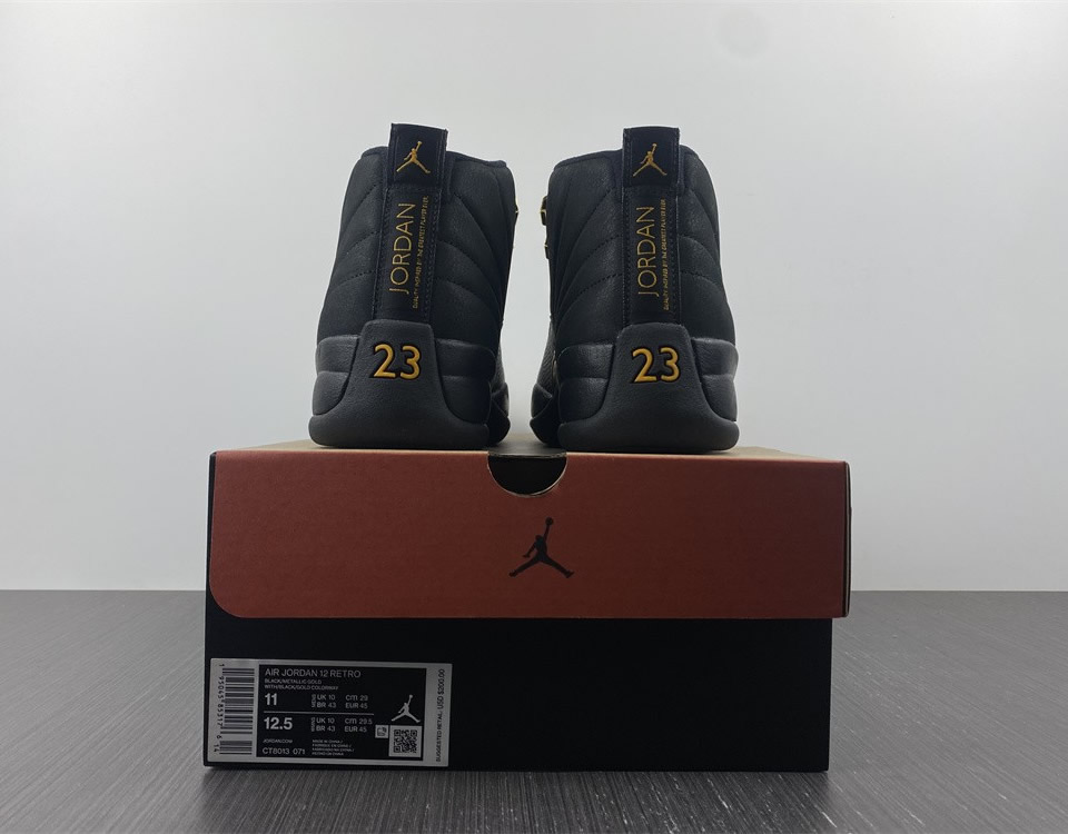 Air Jordan 12 Black Taxi Ct8013 071 9 - kickbulk.co