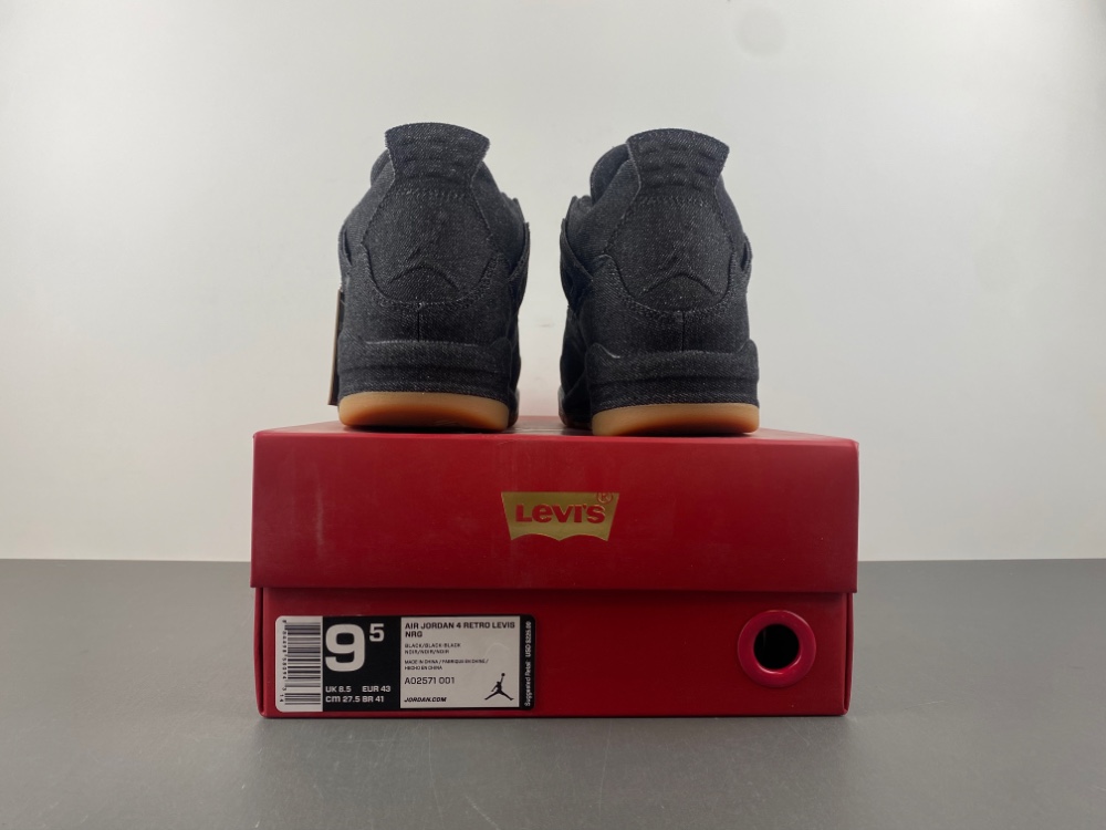 Air Jordan 4 Retro Levis Black Jeans A02571 001 15 - kickbulk.co