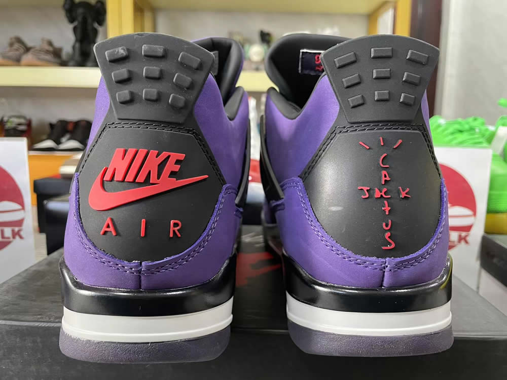 Travis Scott Air Jordan 4 Retro Purple Nike 766302 5 - kickbulk.co