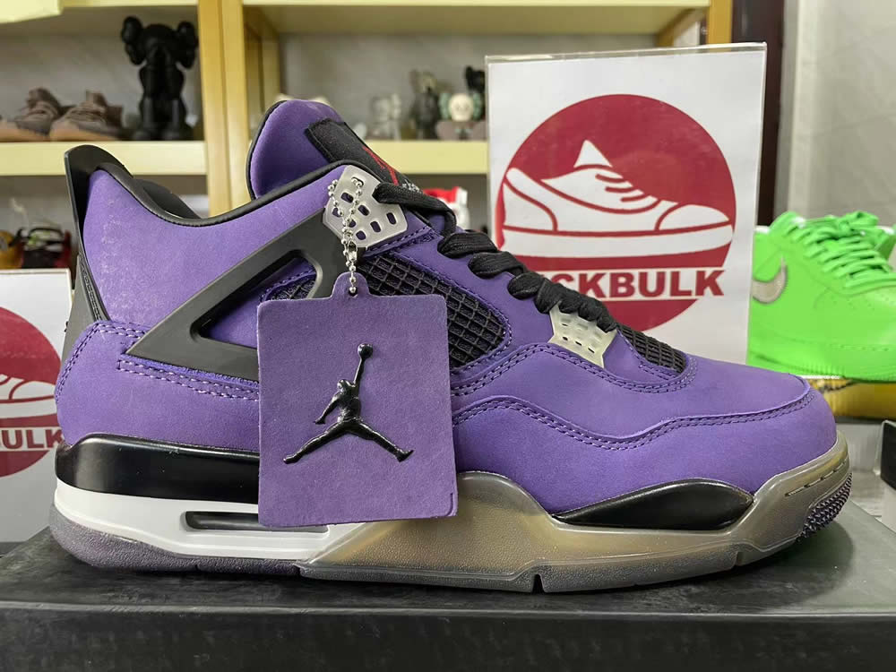 Travis Scott Air Jordan 4 Retro Purple Nike 766302 6 - kickbulk.co