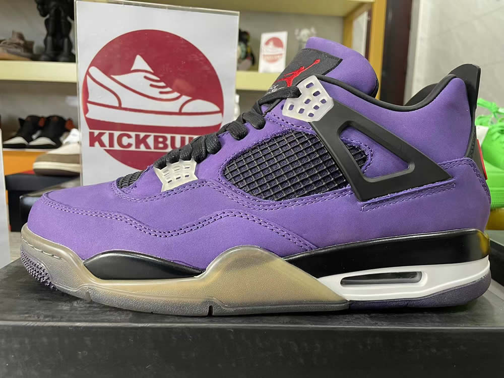 Travis Scott Air Jordan 4 Retro Purple Nike 766302 8 - kickbulk.co