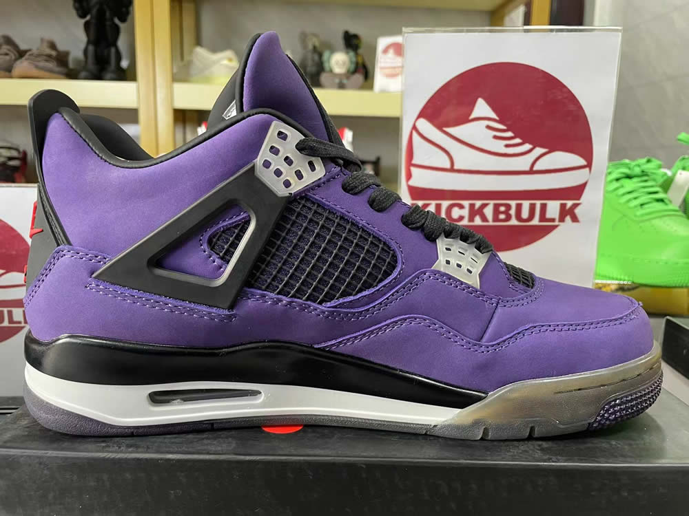 Travis Scott Air Jordan 4 Retro Purple Nike 766302 9 - kickbulk.co