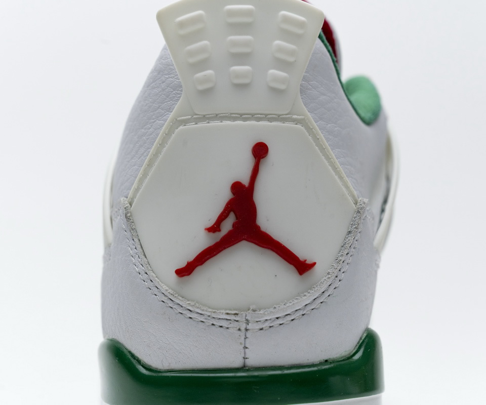 Nike Air Jordan 4 Retro White Green Red Aq3816 063 19 - kickbulk.co
