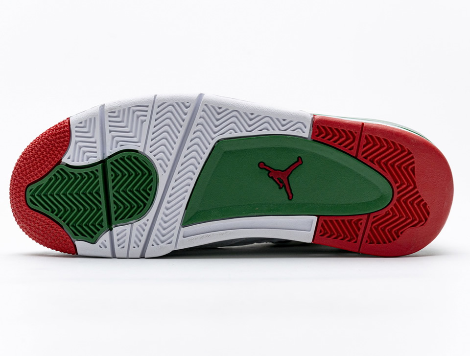 Nike Air Jordan 4 Retro White Green Red Aq3816 063 9 - kickbulk.co