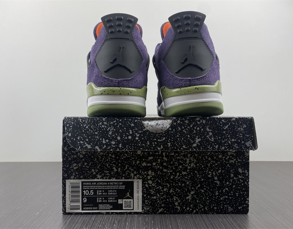 Air Jordan 4 Canyon Purple Aq9129 500 9 - kickbulk.co