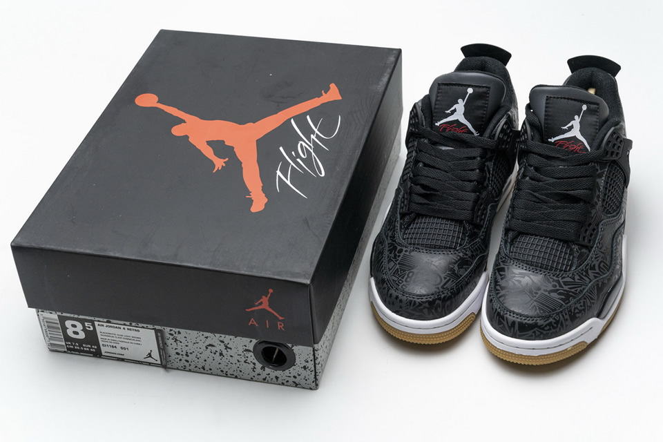 Nike Air Jordan 4 Retro Black Laser Ci1184 001 7 - kickbulk.co