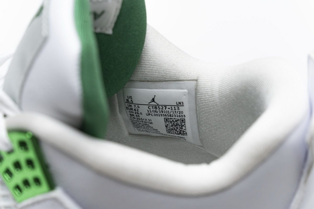 Nike Air Jordan 4 Retro Green Metallic Ct8527 113 23 - kickbulk.co