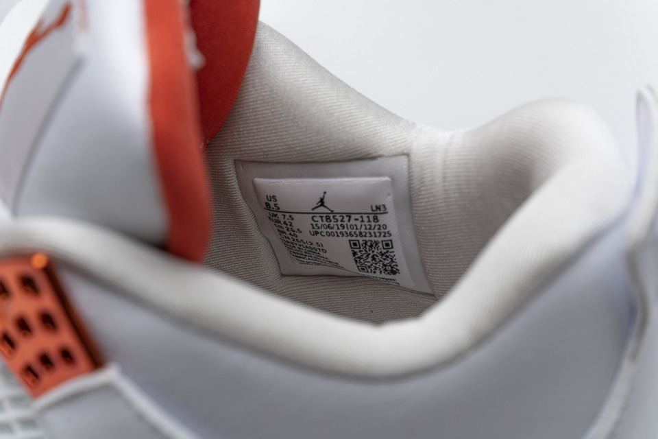Nike Air Jordan 4 Retro Metallic Orange Ct8527 118 16 - kickbulk.co
