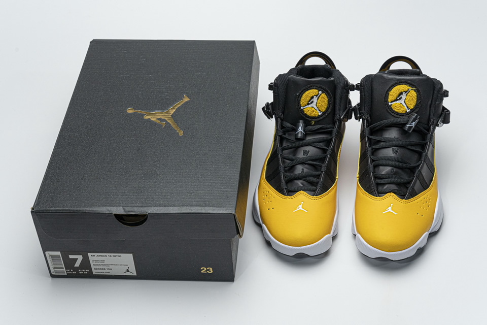 Nike Jordan 6 Rings Bg Basketball Shoes Yellow 322992 700 6 - kickbulk.co