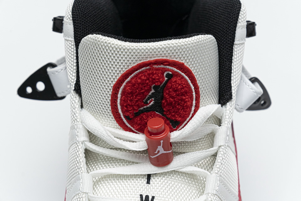 Nike Jordan 6 Rings Bg Basketball Shoes White Red Lifestyle 323419 120 10 - kickbulk.co