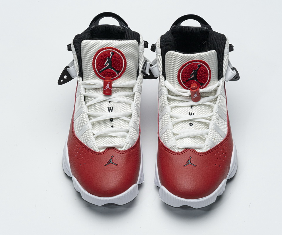 Nike Jordan 6 Rings Bg Basketball Shoes White Red Lifestyle 323419 120 2 - kickbulk.co
