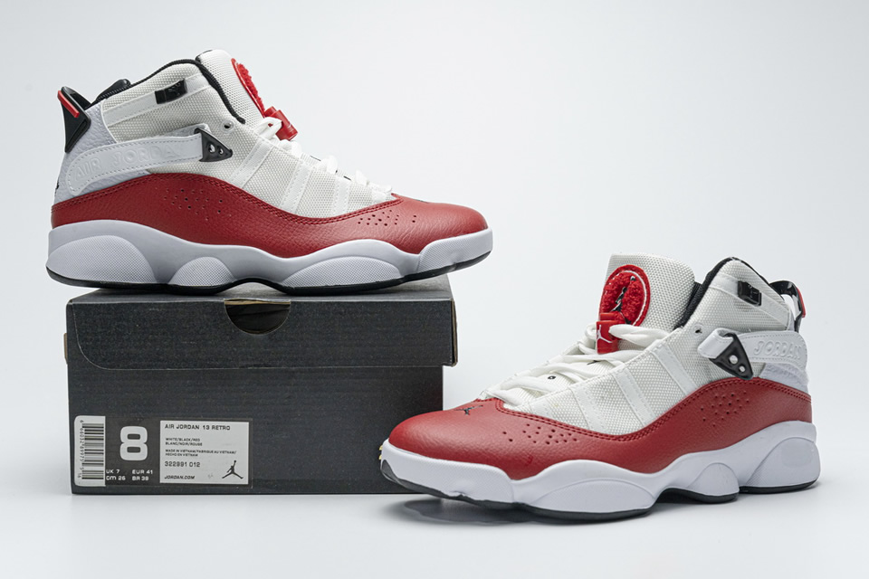 Nike Jordan 6 Rings Bg Basketball Shoes White Red Lifestyle 323419 120 3 - kickbulk.co