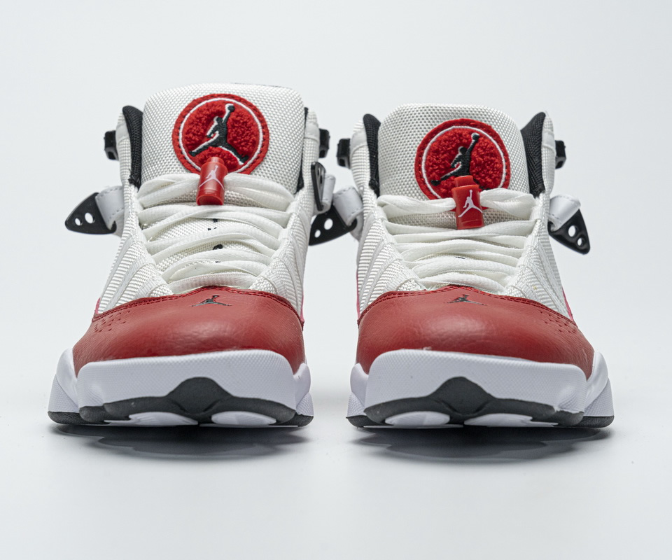 Nike Jordan 6 Rings Bg Basketball Shoes White Red Lifestyle 323419 120 7 - kickbulk.co