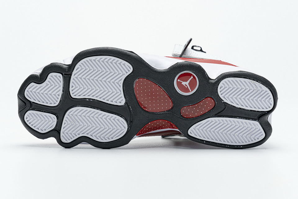 Nike Jordan 6 Rings Bg Basketball Shoes White Red Lifestyle 323419 120 9 - kickbulk.co