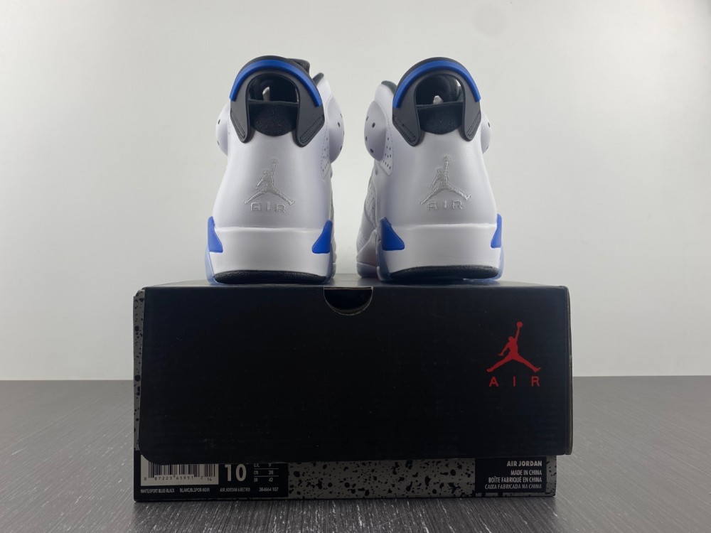 Air Jordan 6 Retro Sport Blue 2014 384664 107 11 - kickbulk.co