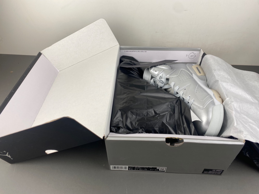 Psg Air Jordan 6 Metallic Silver Pure Platinum Iq5135 001 12 - kickbulk.co