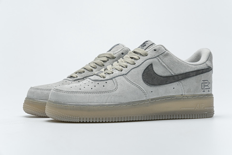 Reigning Champ Nike Air Force 1 Low Suede Light Grey Aa1117 118 8 - kickbulk.co