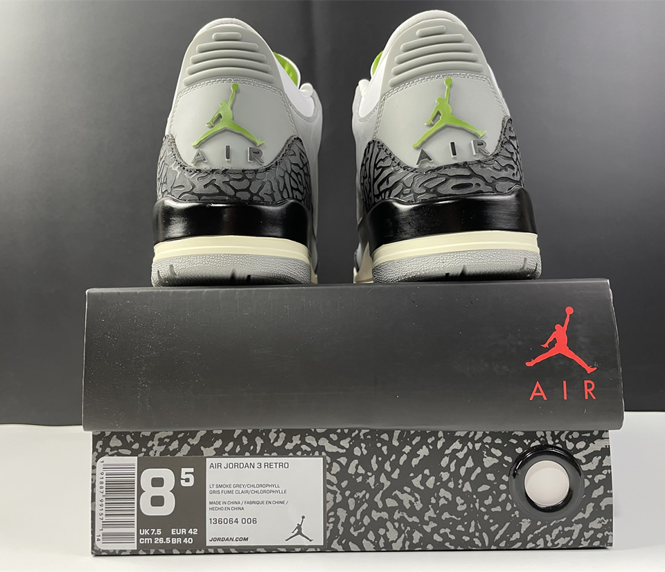 Nike Air Jordan 3 Retro Chlorophyll 136064 006 22 - kickbulk.co