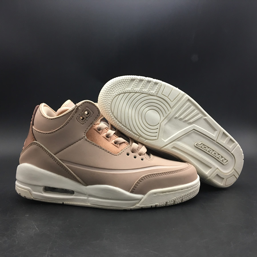 Nike Air Jordan 3 Particle Beige Se Rose Gold Womens Gs Size Ah7859 205 4 - kickbulk.co