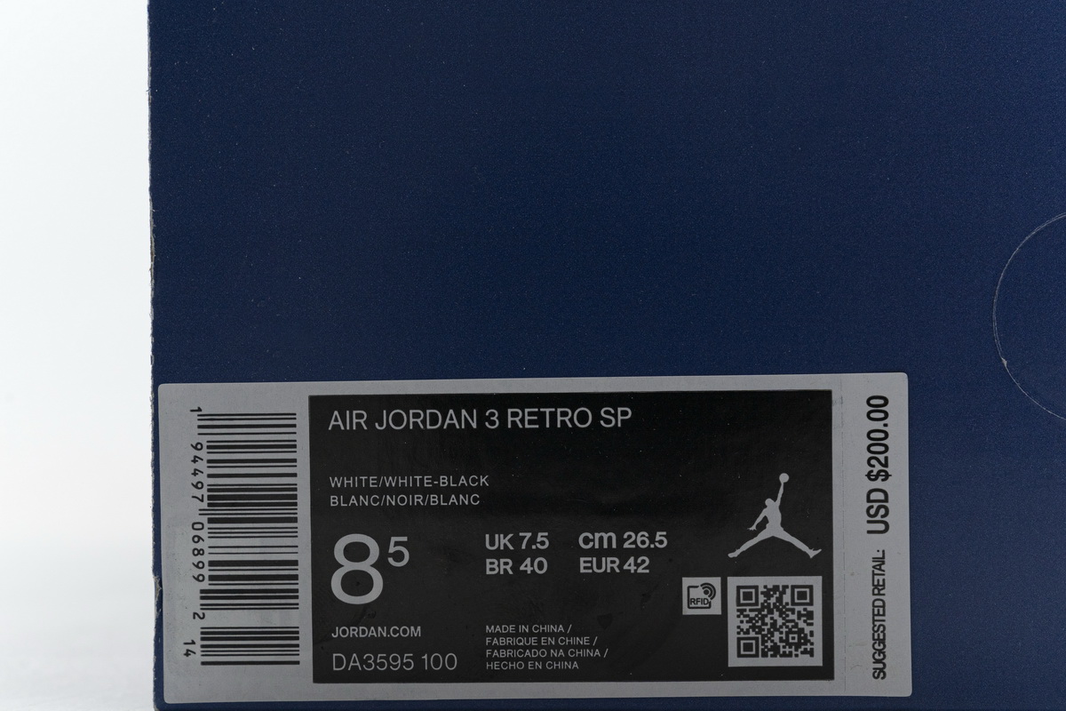 Nike Fragment X Air Jordan 3 Retro Sp White Black Release Date Da3595 100 20 - kickbulk.co
