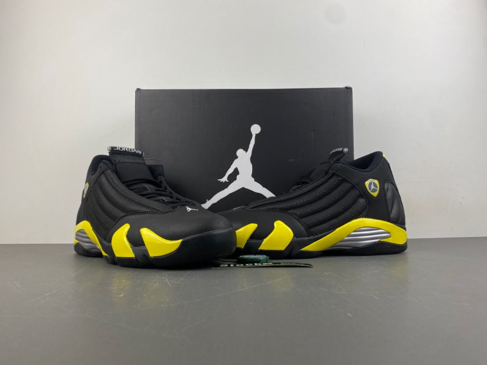 Air Jordan 14 Retro Thunder 487471 070 12 - kickbulk.co